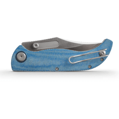 Vosteed Naga S35VN Satin Blue Norplex UltreX™ Micarta A3901 - KNIFESTOCK