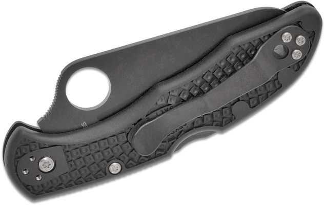 Spyderco Salt 2 Lightweight Black Black Blade/H1 C88PBBK2 - KNIFESTOCK