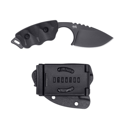 Hardcore Hardware HHA Compact Fixed Blade - Drop Point LFK-03 - K340-Black (BLK) - KNIFESTOCK