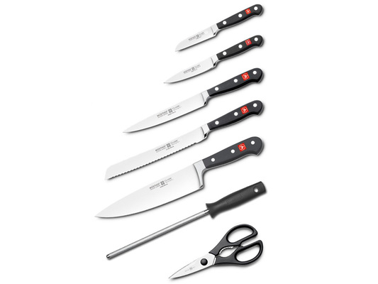 WUSTHOF CLASSIC Blok černý s noži - 7 dílů 1090170708 - KNIFESTOCK