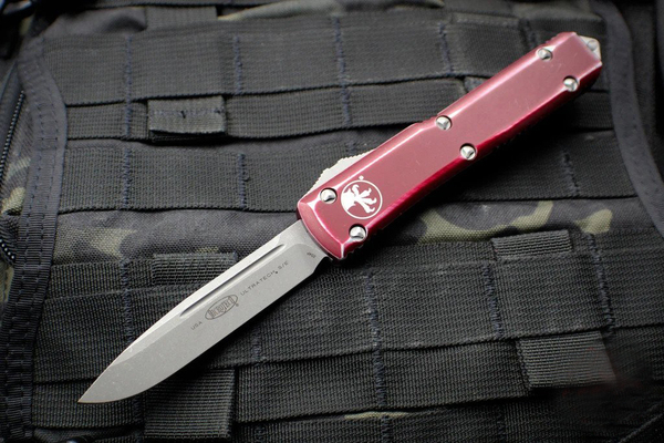 MICROTECH Ultratech S/E Stonewash Distressed Rouge 121-10DRD - KNIFESTOCK
