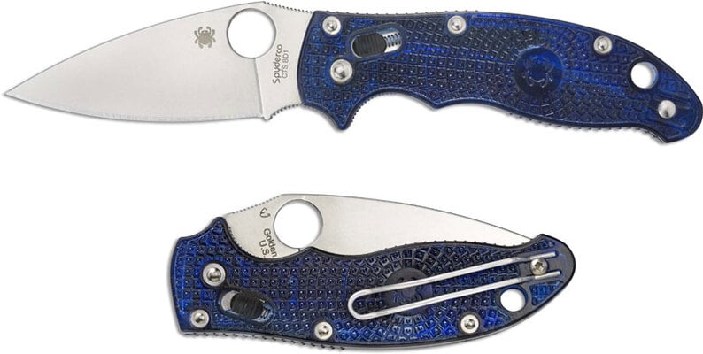 Spyderco Manix 2 Lightweight Translucent Blue C101PBL2 - KNIFESTOCK