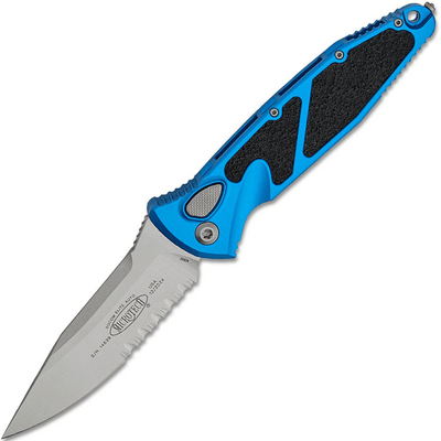 Microtech SOCOM ELITE S/E AUTO STONEWASH P/S BLUE 160A-11BL - KNIFESTOCK