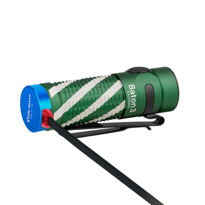 Olight Baton 3 Limited Edition LED Flashlight (Christmas Green, 1200 Lumens) - KNIFESTOCK