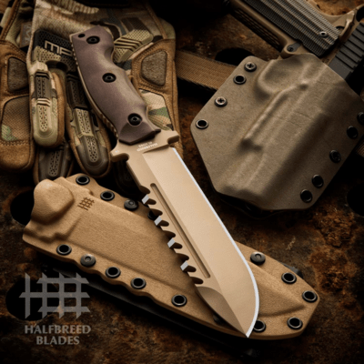 Halfbreed Blades Large Survival Knife - Fixed Blade LSK-01 DE - K110 - KNIFESTOCK