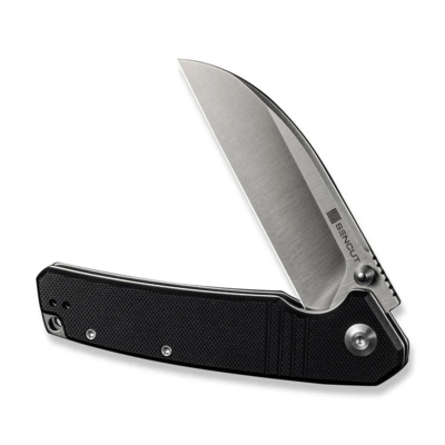 Sencut Awassi Black G10 Handle Satin Finished 9Cr18MoV BladeLiner Lock - KNIFESTOCK