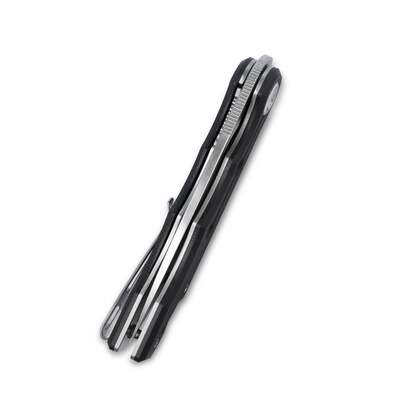 KUBEY Mizo Liner Lock Front Flipper Zavírací Nůž Černá Rukojeť G10 KU2101A - KNIFESTOCK