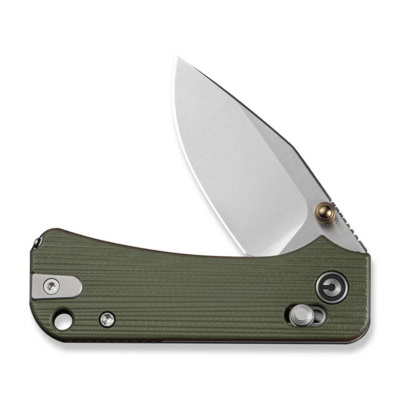 Civivi Baby Banter 2 - TG Milled Green / Red G10 HandleIncludes 1PC Steel Tweezers &amp; Toothpick In T - KNIFESTOCK
