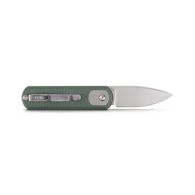 Vosteed Corgi Pup 14C28N Stonewash Green Micarta A0720 - KNIFESTOCK