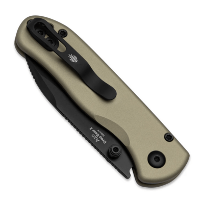 Kizer Drop Bear 2 | Nitro-V | Tan &amp; Aluminum - KNIFESTOCK