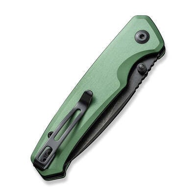 CIVIVI Altus Green Aluminum Handle Black Stonewashed Nitro-V Blade C20076-5 - KNIFESTOCK