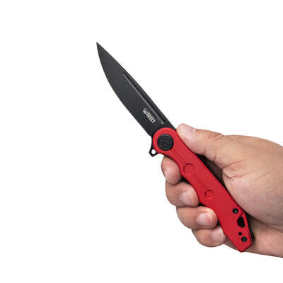 KUBEY Mizo Liner Lock Flipper Folding Knife Red G10 Handle KU312C - KNIFESTOCK