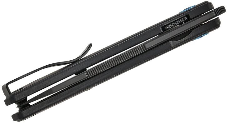 MKM ICE – MAGNACUT BLACK PVD bld - BLACK G10 hdl, S/S LINER Linerlock MK IC-GBKB - KNIFESTOCK