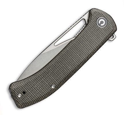 CIVIVI Riffle Stonewashed Donkergroene Micarta C2024C - KNIFESTOCK