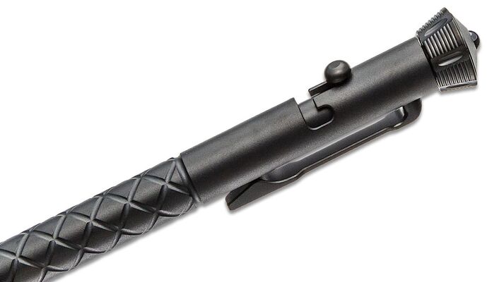 CIVIVI Coronet Titanium Bolt-Action Pen, Black, Fidget Spinner Top CP-02B - KNIFESTOCK