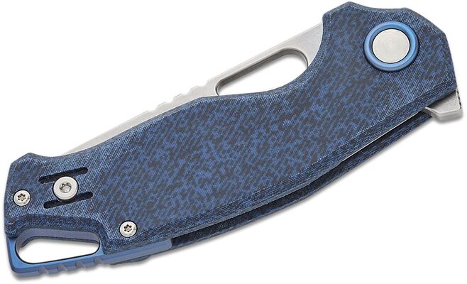 MKM VINCENT – MAGNACUT SW bld, DENIM CANVAS MICARTA hdl, S/S WIRE CLIP MK VCM-DC  - KNIFESTOCK