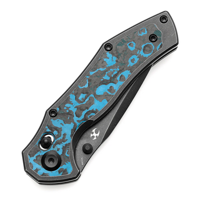 Kansept Apollo Blackwash CPM S35VN Blackwash Titanium, Fatcarbon Crossbar lock K2107V2 - KNIFESTOCK