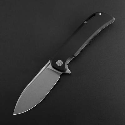 Petrified Fish PFB05 Tunny Stonewashed 14C28N Black G10 PFB05DW - KNIFESTOCK