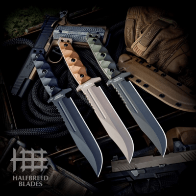 Halfbreed Blades Large Infantry Knife - Fixed Blade LIK-01P Gen-2 ODG - K340 - KNIFESTOCK