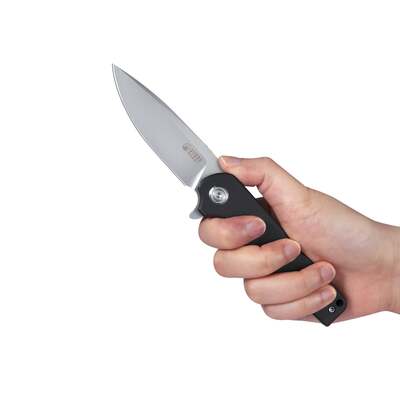 KUBEY Wolverine Liner Lock Folding Knife Black G10 Handle KU233A - KNIFESTOCK