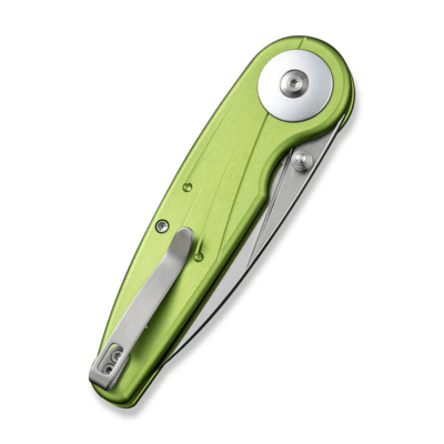 Civivi Starflare Lime Green Aluminum HandleSatin Finished Nitro-V BladeButton Lock C23052-3 - KNIFESTOCK