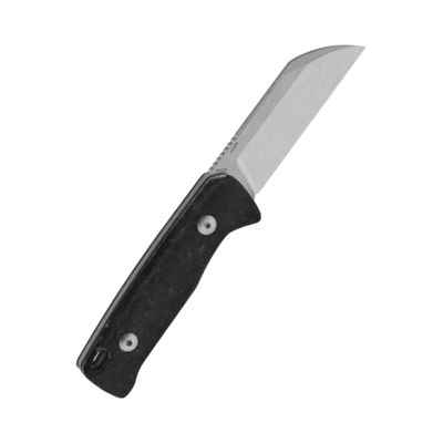 QSP Messer Baby Penguin KNFS Exclusive 14C28N, Schwarzes CF, Stonewash - KNIFESTOCK