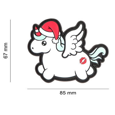 Claw Gear Christmas Unicorn Rubber Patch - KNIFESTOCK