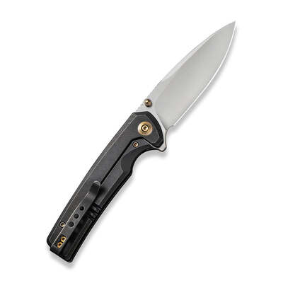 WE Subjugator Black Titanium Handle Satin Finished CPM 20CV Blade WE21014C-2 - KNIFESTOCK