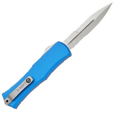 Microtech Hera® II Mini Bayonet Blue Stonewash Partial Serrated 1701M-11BL - KNIFESTOCK