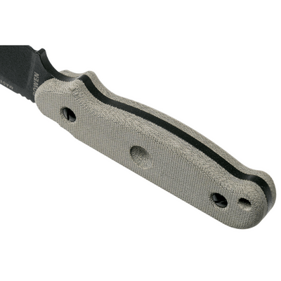 ESEE Laser Strike Messer, Schwarze Klinge, Micarta-Griff, Kydex-Scheide ESEE-LS-P-E - KNIFESTOCK