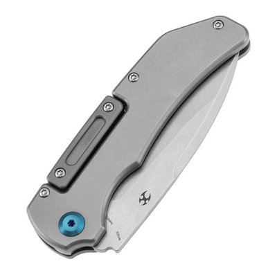 Kansept Hazard Stonewashed CPM S35VN, Stonewashed Ti - KNIFESTOCK