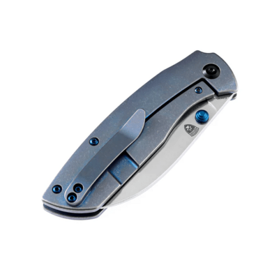 Kansept Convict CPM-S35VN Blue Anodized Titanium Handle K1023B2 - KNIFESTOCK