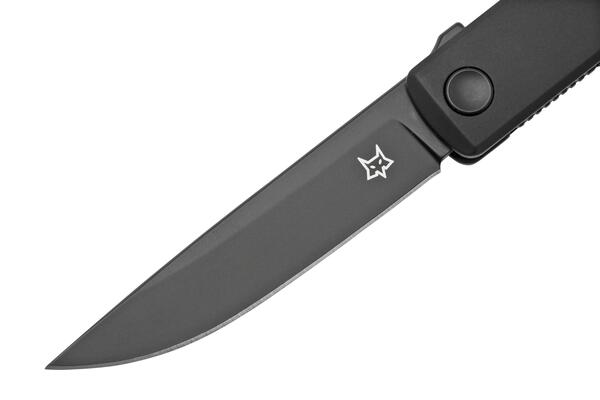 Fox Knives FOX CHNOPS FOLDING KNIFE STAINLESS STEEL BECUT TOP SHIELD BLADE,ALUMINIUM BLACK HANDLE FX - KNIFESTOCK