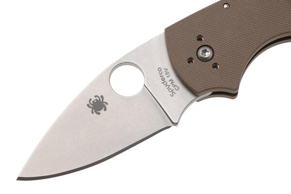 Spyderco Lil' Native Mid Backlock Brown G-10 CPM15V  SPRINT C230MBGPBN15V - KNIFESTOCK