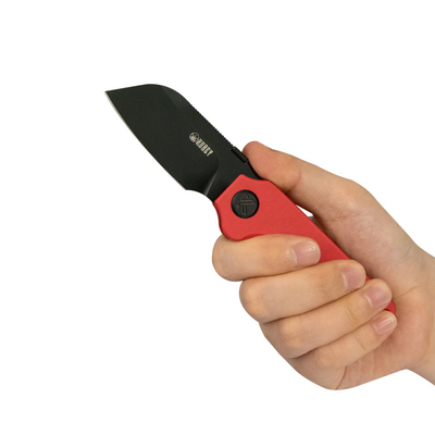 Kubey Boxer Blackwash 14C28N ,Red G10 KU407D - KNIFESTOCK