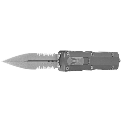 Microtech DIRAC DELTA D/E STONEWASH STANDARD NATURAL CLEAR 227-11NC - KNIFESTOCK
