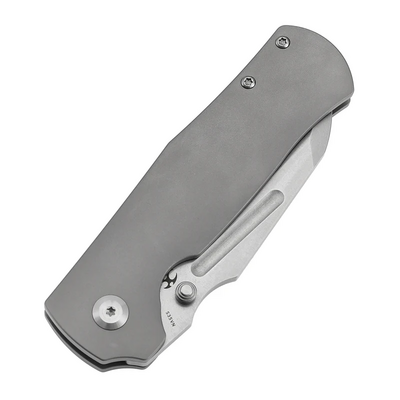 Kansept Dreadnaught Stonewashed CPM S35VN, Stonewashed Ti - KNIFESTOCK