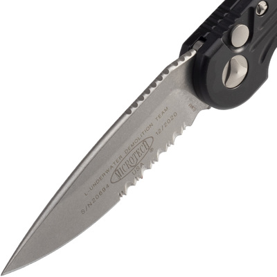 MICROTECH LUDT Stonewash Gedeeltelijk Gekarteld 135-11 - KNIFESTOCK