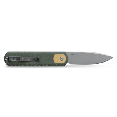 Vosteed Corgi 14C28N Stonewash Green Micarta CG3SVM3 - KNIFESTOCK