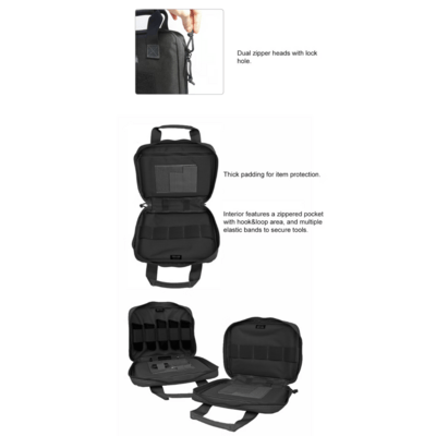 Magforce Pistol Case Black #1308B - KNIFESTOCK