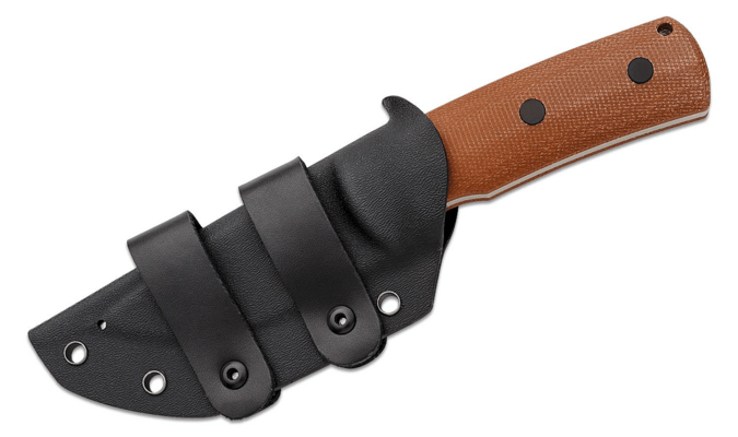 Petrified Fish PFP01FBeluga Satin N690 Barna Micarta PFP01FBRMS - KNIFESTOCK