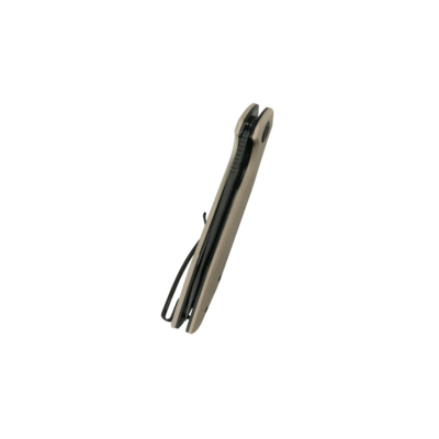 Kubey Nova Tan G10, Blackwash 14C28N KU117P - KNIFESTOCK