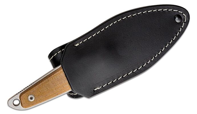 MKM MAKRO1 Natural canvas Micarta BÖHLER M390 - DROP POINT MK MA01-NC - KNIFESTOCK