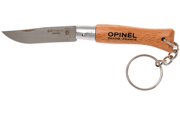 Opinel N°04 Inox Keychain Beech 000081 - KNIFESTOCK