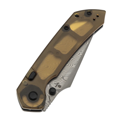 Tenable Knives Fenrir Damascus,Amber PEI/Ultem B1034H6 - KNIFESTOCK