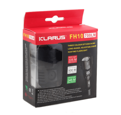 Klarus ensemble de 3 couleurs ZOOM FH10BAC 700lm. KL-FH10BAC - KNIFESTOCK