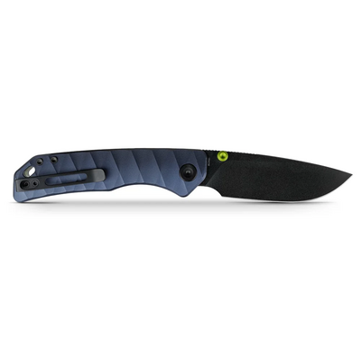 Vosteed Marten 330 154CM Black Stonewash Dark Slate Blue Aluminum A1615 - KNIFESTOCK
