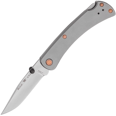 BUCK 110 Titanium Slim Pro TRX, Limited BU-0110GYSLE1 - KNIFESTOCK