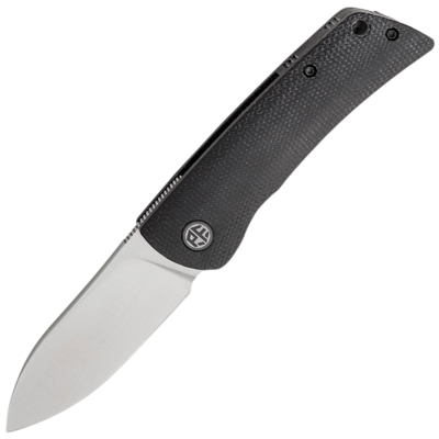 Petrified Fish PFE05S Flavorist Satin K110 Black Micarta PFE05SDMS - KNIFESTOCK