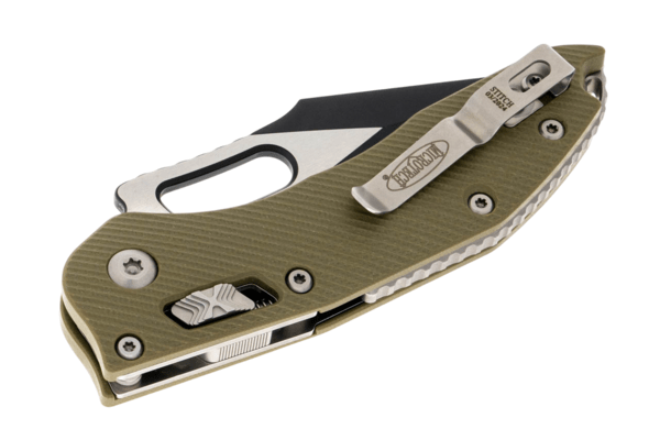 Microtech Stitch - RAM-LOK S/E Fluted G-10 OD Green Standard 169RL-1FLGTOD - KNIFESTOCK